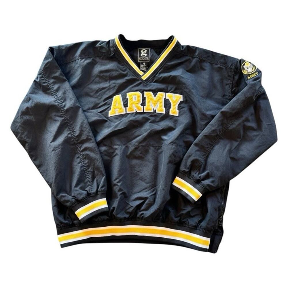90s Vintage Gear For Sports Men’s Army Pullover Windbreaker Jacket L Lined